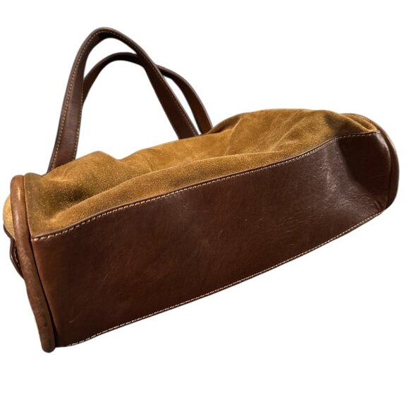 UGG Australia Chestnut Brown Genuine Leather Triple Pocket Satchel Bag Medium - Picture 14 of 14